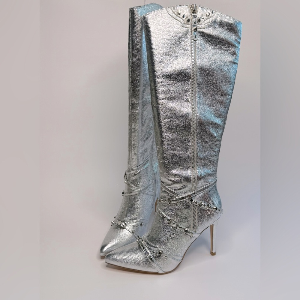 Like New! Women's Pointy Toe Stiletto Knee Boots